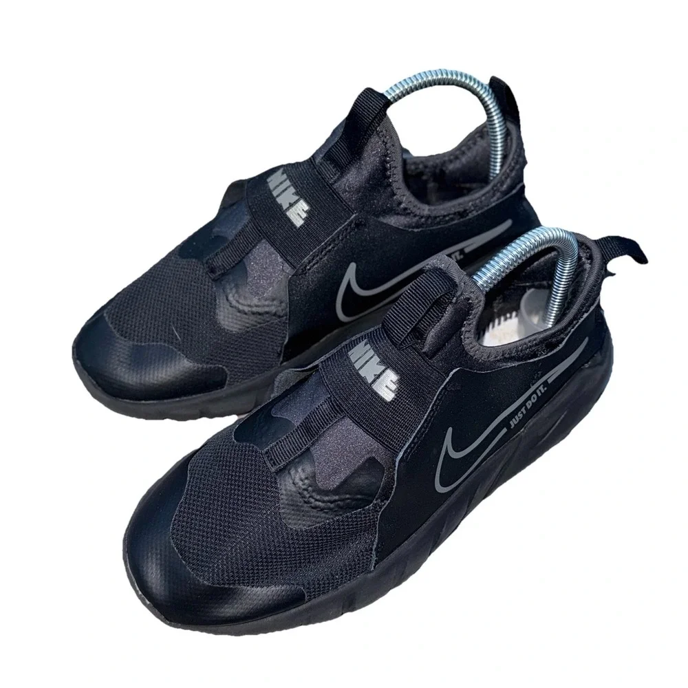 Nike Flex Runner  Black Anthracite Youth Running Low‎ Shoes Sneakers Sz 5Y